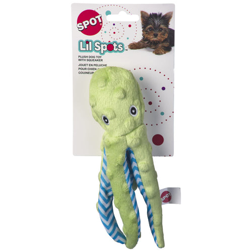 Ethical Products Lil Spots Octopus 8″ Assorted Dog Toy
