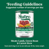 Nutro Hearty Stew Grain Free Meaty Lamb, Green Bean & Carrot Stew Adult Canned Dog Food