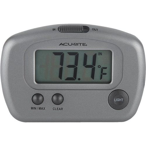 Acurite 2-3/4 W x 3-1/8 H Plastic Digital Indoor & Outdoor Thermometer