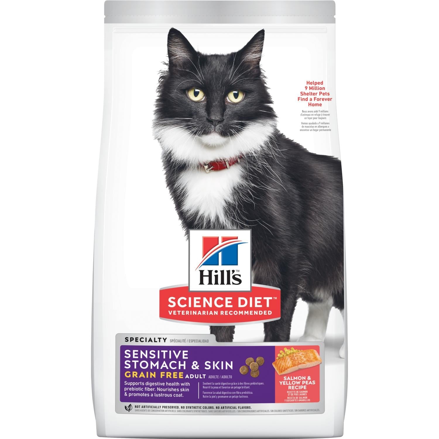 Hill's® Science Diet® Adult Sensitive Stomach & Skin Grain Free cat ...