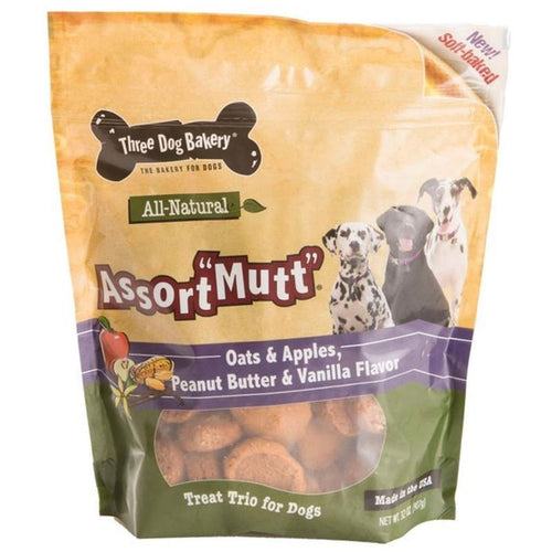 Three Dog Bakery Assortmutt Treat Trio For Dogs